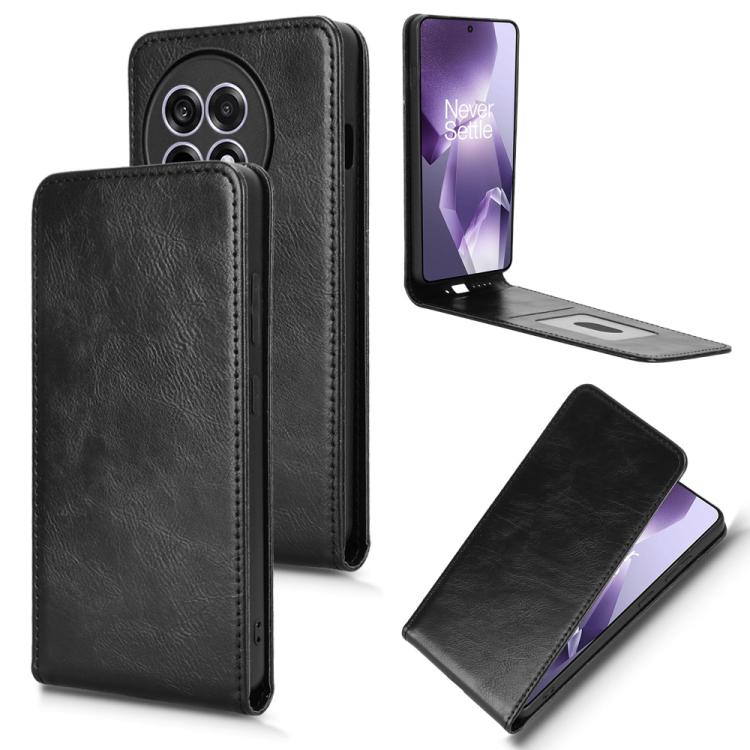 Magnetic Vertical Flip Leather Phone Case, For OnePlus Ace 5 / Ace 5 Pro, For OnePlus 13, For OnePlus Nord 4 5G