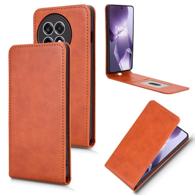 Magnetic Vertical Flip Leather Phone Case, For OnePlus Ace 5 / Ace 5 Pro, For OnePlus 13, For OnePlus Nord 4 5G