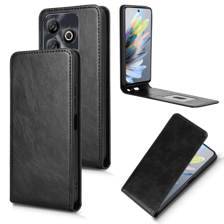 Magnetic Vertical Flip Leather Phone Case, For ZTE Axon 60 Lite / Blade V60 Vita, For ZTE Blade A75 5G, For ZTE Blade A75 4G, For ZTE nubia Z60S Pro, For ZTE Blade A35 / A55, For ZTE nubia Focus Pro