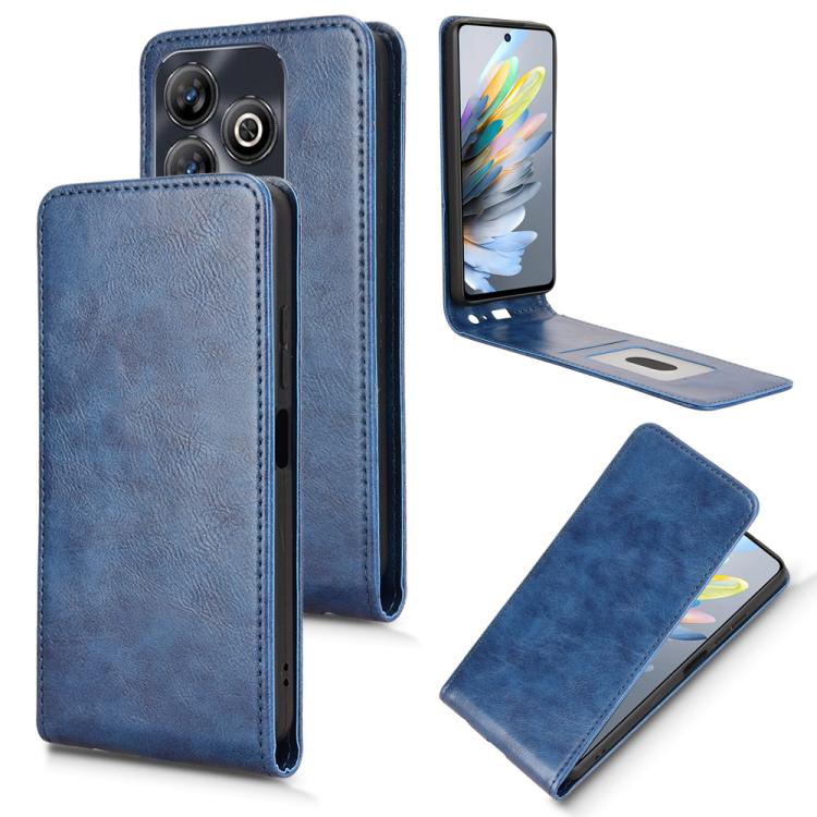 Magnetic Vertical Flip Leather Phone Case, For ZTE Axon 60 Lite / Blade V60 Vita, For ZTE Blade A75 5G, For ZTE Blade A75 4G, For ZTE nubia Z60S Pro, For ZTE Blade A35 / A55, For ZTE nubia Focus Pro