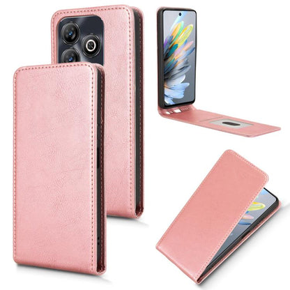 Magnetic Vertical Flip Leather Phone Case, For ZTE Axon 60 Lite / Blade V60 Vita, For ZTE Blade A75 5G, For ZTE Blade A75 4G, For ZTE nubia Z60S Pro, For ZTE Blade A35 / A55, For ZTE nubia Focus Pro