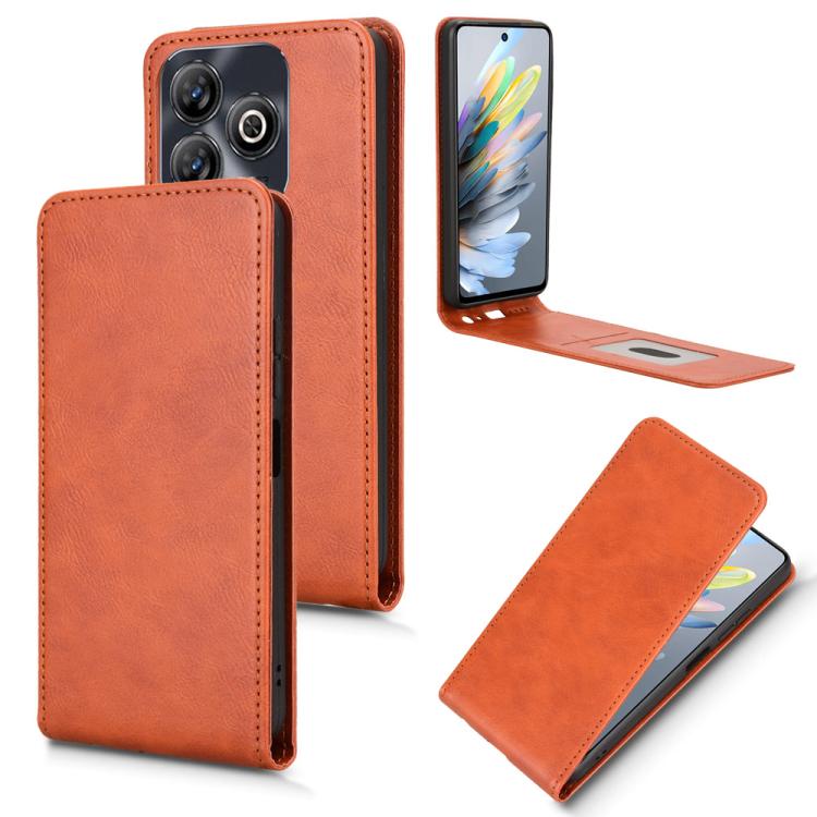 Magnetic Vertical Flip Leather Phone Case, For ZTE Axon 60 Lite / Blade V60 Vita, For ZTE Blade A75 5G, For ZTE Blade A75 4G, For ZTE nubia Z60S Pro, For ZTE Blade A35 / A55, For ZTE nubia Focus Pro
