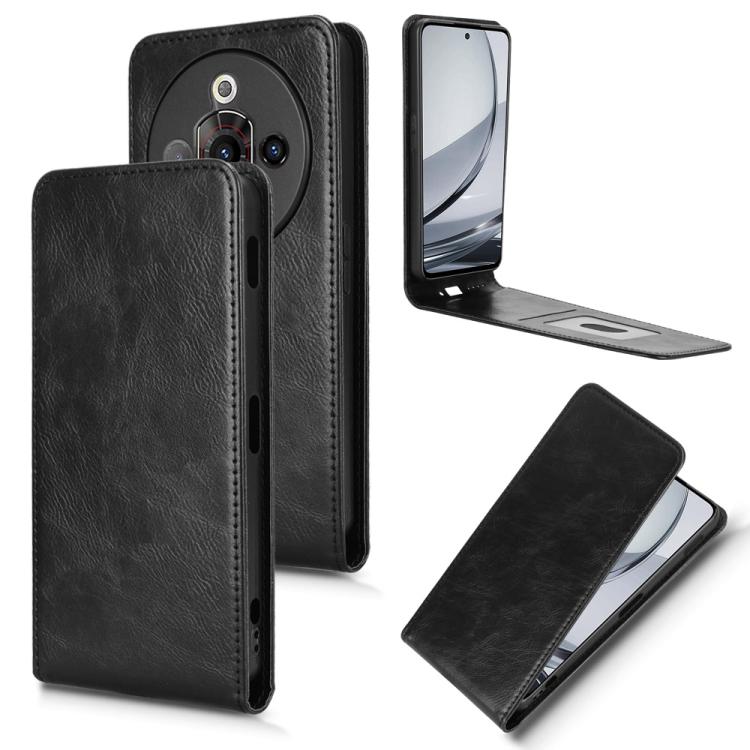 Magnetic Vertical Flip Leather Phone Case, For ZTE Axon 60 Lite / Blade V60 Vita, For ZTE Blade A75 5G, For ZTE Blade A75 4G, For ZTE nubia Z60S Pro, For ZTE Blade A35 / A55, For ZTE nubia Focus Pro