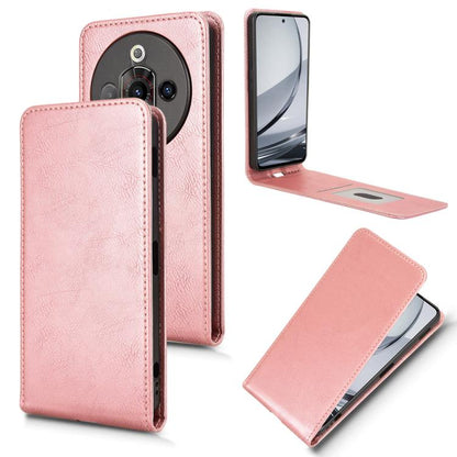 Magnetic Vertical Flip Leather Phone Case, For ZTE Axon 60 Lite / Blade V60 Vita, For ZTE Blade A75 5G, For ZTE Blade A75 4G, For ZTE nubia Z60S Pro, For ZTE Blade A35 / A55, For ZTE nubia Focus Pro
