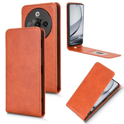 Magnetic Vertical Flip Leather Phone Case, For ZTE Axon 60 Lite / Blade V60 Vita, For ZTE Blade A75 5G, For ZTE Blade A75 4G, For ZTE nubia Z60S Pro, For ZTE Blade A35 / A55, For ZTE nubia Focus Pro