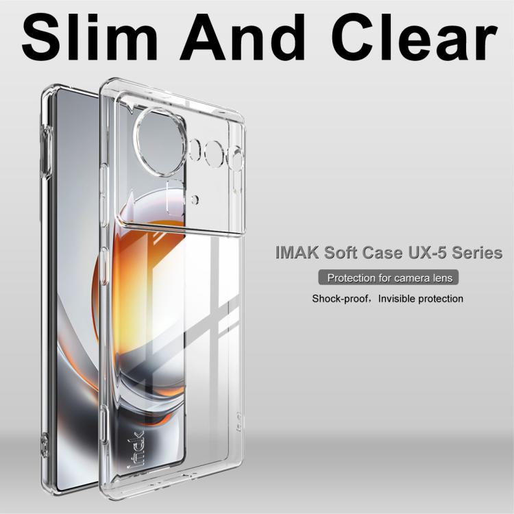 imak UX-5 Series Super Slim Transparent Shockproof TPU Protective Case, For ZTE nubia Z80 Ultra, For ZTE nubia RedMagic 11 Pro+/11 Pro, For ZTE nubia RedMagic 10 Air 5G, For ZTE nubia Z70 Ultra 5G, For ZTE nubia RedMagic 10 Pro