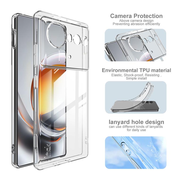 imak UX-5 Series Super Slim Transparent Shockproof TPU Protective Case, For ZTE nubia Z80 Ultra, For ZTE nubia RedMagic 11 Pro+/11 Pro, For ZTE nubia RedMagic 10 Air 5G, For ZTE nubia Z70 Ultra 5G, For ZTE nubia RedMagic 10 Pro