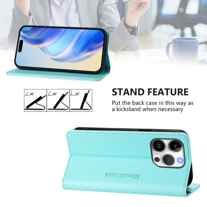 RC01 Dual-Folded Magnetic Suction RFID Leather Phone Case