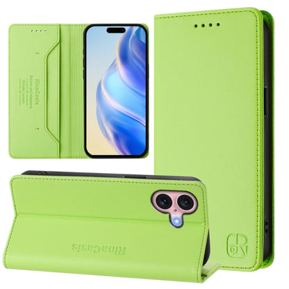 RC01 Dual-Folded Magnetic Suction RFID Leather Phone Case