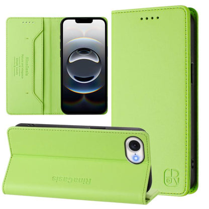 RC01 Dual-Folded Magnetic Suction RFID Leather Phone Case, For iPhone 18 Pro / 17 Pro, For iPhone 18 Pro Max / 17 Pro Max, For iPhone 17e / 16e
