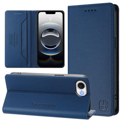 RC01 Dual-Folded Magnetic Suction RFID Leather Phone Case