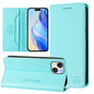 RC01 Dual-Folded Magnetic Suction RFID Leather Phone Case, For iPhone 15, For iPhone 14 Plus, For iPhone 14 / 13