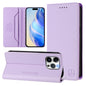 RC01 Dual-Folded Magnetic Suction RFID Leather Phone Case, For iPhone 14 Pro, For iPhone 14 Pro Max, For iPhone 7 / 8 / SE 2022