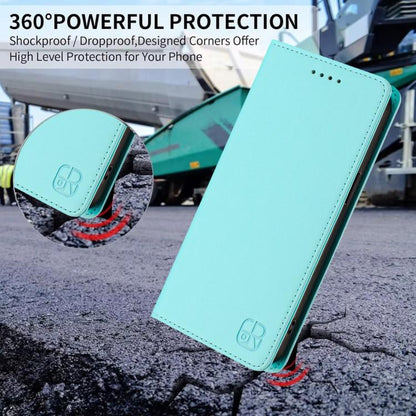 RC01 Dual-Folded Magnetic Suction RFID Leather Phone Case, For iPhone 18 Pro / 17 Pro, For iPhone 18 Pro Max / 17 Pro Max, For iPhone 17e / 16e