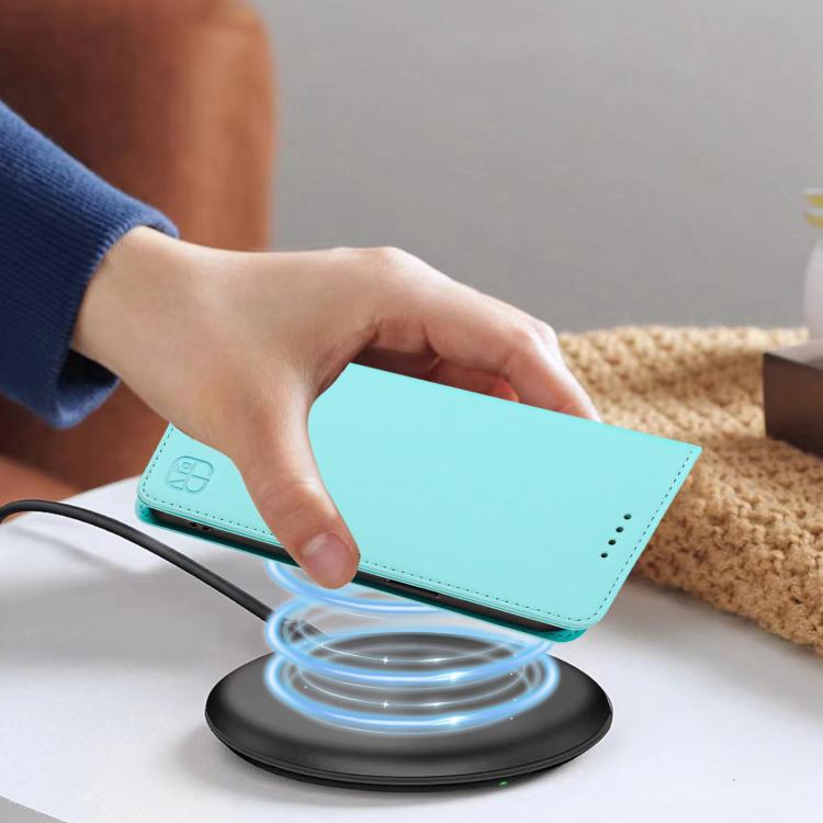 RC01 Dual-Folded Magnetic Suction RFID Leather Phone Case, For iPhone 18 Pro / 17 Pro, For iPhone 18 Pro Max / 17 Pro Max, For iPhone 17e / 16e