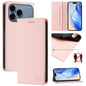 RC01 Dual-Folded Magnetic Suction RFID Leather Phone Case, For iPhone 18 Pro / 17 Pro, For iPhone 18 Pro Max / 17 Pro Max, For iPhone 17e / 16e