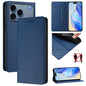 RC01 Dual-Folded Magnetic Suction RFID Leather Phone Case