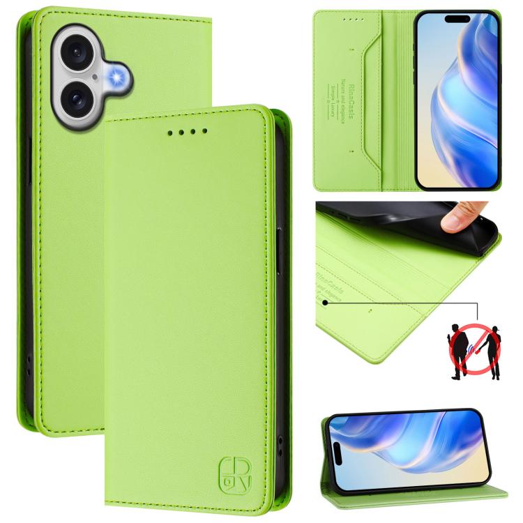 RC01 Dual-Folded Magnetic Suction RFID Leather Phone Case