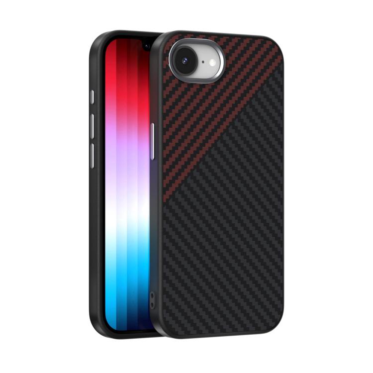 ABEEL C Carbon Fiber Series 6D Micro Relief MagSafe Phone Case, For iPhone 17e / 16e, For iPhone 17 Pro Max, For iPhone 17 Pro, For iPhone 17, For iPhone Air, For iPhone 16 Pro Max