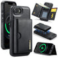 DG.MING M6 Series RFID Tri-fold Card Bag Removable Leather Phone Case, For iPhone 18 Pro / 17 Pro, For iPhone 18 Pro Max / 17 Pro Max, For iPhone 17e / 16e, For iPhone 17