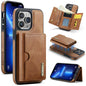 DG.MING M6 Series RFID Tri-fold Card Bag Removable Leather Phone Case, For iPhone 14 Pro Max, For iPhone 13 Pro Max, For iPhone 13 Pro, For iPhone 13