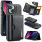 DG.MING M6 Series RFID Tri-fold Card Bag Removable Leather Phone Case, For iPhone 14 Pro Max, For iPhone 13 Pro Max, For iPhone 13 Pro, For iPhone 13