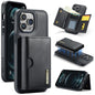 DG.MING M6 Series RFID Tri-fold Card Bag Removable Leather Phone Case, For iPhone 12, For iPhone 12 Pro Max, For iPhone 12 Pro, For iPhone 11 Pro Max
