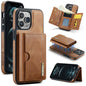 DG.MING M6 Series RFID Tri-fold Card Bag Removable Leather Phone Case, For iPhone 12, For iPhone 12 Pro Max, For iPhone 12 Pro, For iPhone 11 Pro Max