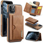 DG.MING M6 Series RFID Tri-fold Card Bag Removable Leather Phone Case, For iPhone 12, For iPhone 12 Pro Max, For iPhone 12 Pro, For iPhone 11 Pro Max