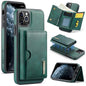 DG.MING M6 Series RFID Tri-fold Card Bag Removable Leather Phone Case, For iPhone 12, For iPhone 12 Pro Max, For iPhone 12 Pro, For iPhone 11 Pro Max