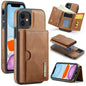 DG.MING M6 Series RFID Tri-fold Card Bag Removable Leather Phone Case, For iPhone 11, For iPhone 11 Pro