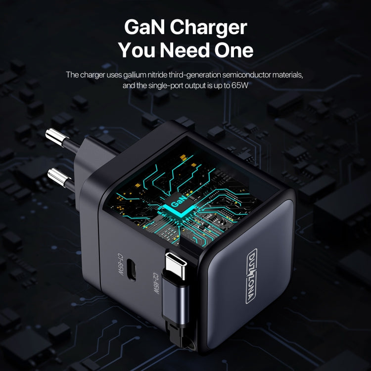 DUZZONA T10 PD 65W GaN Mini Type-C / USB-C Fast Charger with Cable