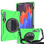 Shockproof Colorful Silicone + PC Protective Case with Holder & Shoulder Strap & Hand Strap & Pen Slot