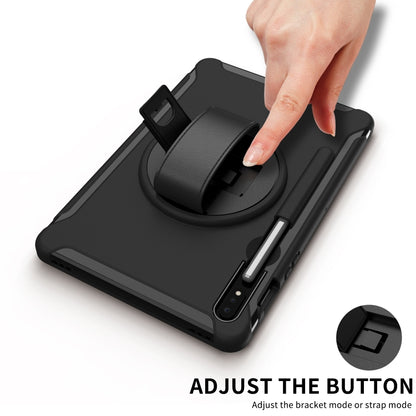 360 Degree Rotation PC+TPU Protective Cover with Holder & Hand Strap