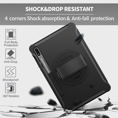 360 Degree Rotation PC+TPU Protective Cover with Holder & Hand Strap