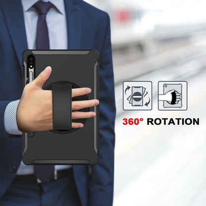 360 Degree Rotation PC+TPU Protective Cover with Holder & Hand Strap