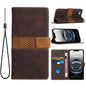 Grid Stitching Leather Phone Case with Lanyard, For iPhone 17e / 16e, For iPhone 17 Pro Max, For iPhone 17 Pro, For iPhone 17, For iPhone Air, For iPhone 16 Pro Max