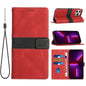 Grid Stitching Leather Phone Case with Lanyard, For iPhone 16 Pro, For iPhone 16 Plus, For iPhone 16, For iPhone 15 Pro Max, For iPhone 15 Pro, For iPhone 15 Plus