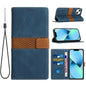 Grid Stitching Leather Phone Case with Lanyard, For iPhone 13 Pro Max, For iPhone 13 Pro, For iPhone 13, For iPhone 13 mini, For iPhone 12 / 12 Pro, For iPhone 12 Pro Max