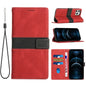 Grid Stitching Leather Phone Case with Lanyard, For iPhone 13 Pro Max, For iPhone 13 Pro, For iPhone 13, For iPhone 13 mini, For iPhone 12 / 12 Pro, For iPhone 12 Pro Max