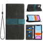Grid Stitching Leather Phone Case with Lanyard, For iPhone 12 mini, For iPhone 11 Pro Max, For iPhone 11, For iPhone 11 Pro, For iPhone XS / X, For iPhone XR