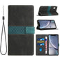 Grid Stitching Leather Phone Case with Lanyard, For iPhone 12 mini, For iPhone 11 Pro Max, For iPhone 11, For iPhone 11 Pro, For iPhone XS / X, For iPhone XR