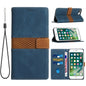 Grid Stitching Leather Phone Case with Lanyard, For iPhone XS Max, For iPhone 8 Plus / 7 Plus
