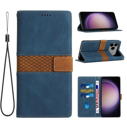 Grid Stitching Leather Phone Case with Lanyard, For iPhone 17e / 16e, For iPhone 17 Pro Max, For iPhone 17 Pro, For iPhone 17, For iPhone Air, For iPhone 16 Pro Max
