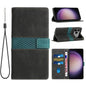 Grid Stitching Leather Phone Case with Lanyard, For iPhone 17e / 16e, For iPhone 17 Pro Max, For iPhone 17 Pro, For iPhone 17, For iPhone Air, For iPhone 16 Pro Max