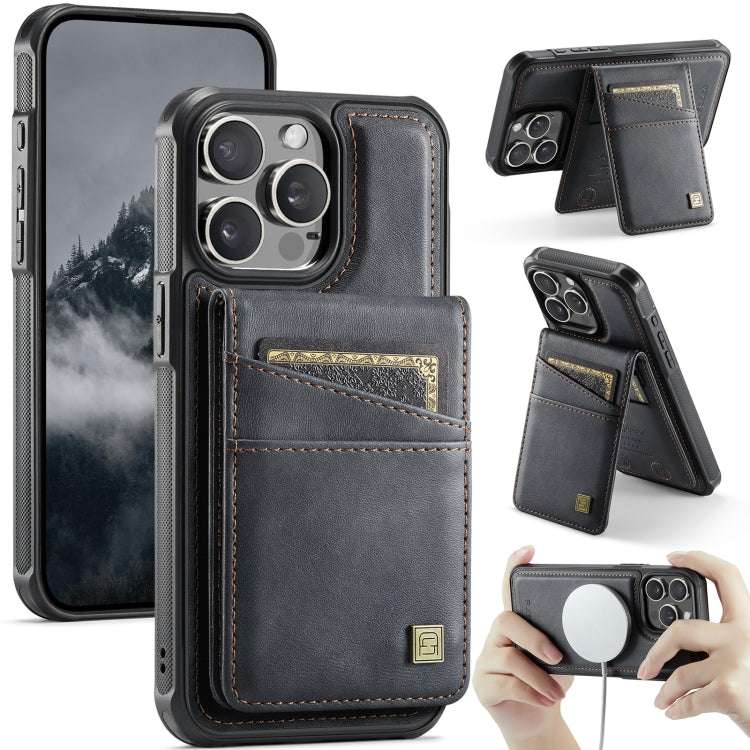 AutSpace A12 MagSafe Magnetic RFID Card Bag Phone Case, For iPhone 15 Pro Max, For iPhone 15 Pro, For iPhone 15 Plus, For iPhone 15