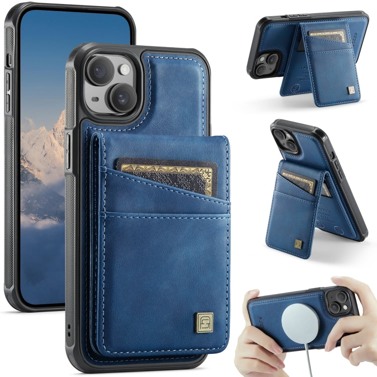 AutSpace A12 MagSafe Magnetic RFID Card Bag Phone Case, For iPhone 15 Pro Max, For iPhone 15 Pro, For iPhone 15 Plus, For iPhone 15