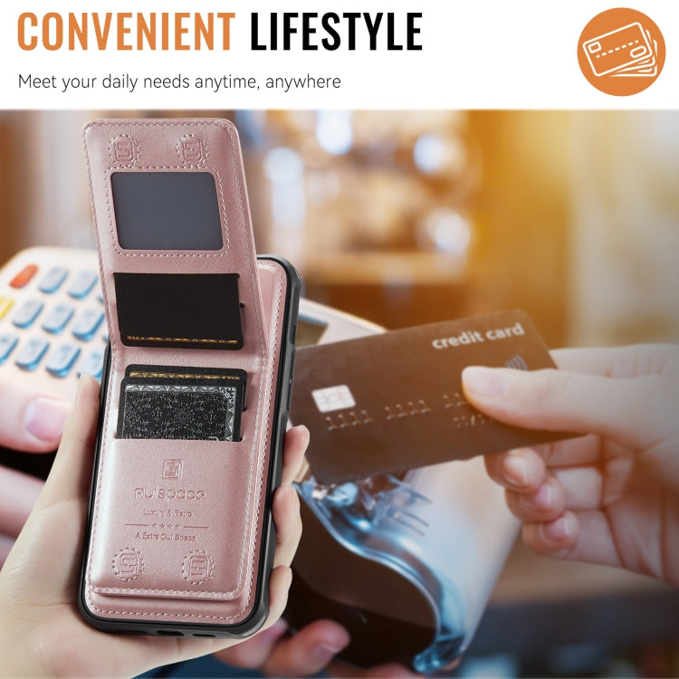 AutSpace A12 MagSafe Magnetic RFID Card Bag Phone Case, For iPhone 14 Plus, For iPhone 14, For iPhone 14 Pro, For iPhone 14 Pro Max