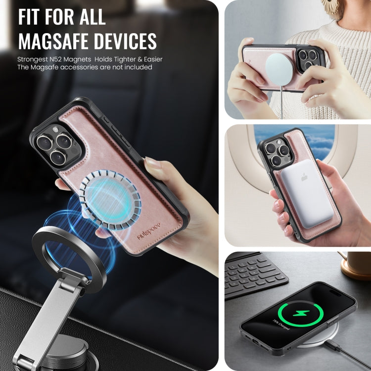 AutSpace A12 MagSafe Magnetic RFID Card Bag Phone Case, For iPhone 13 Pro Max, For iPhone 13 Pro, For iPhone 13, For iPhone 12 / 12 Pro