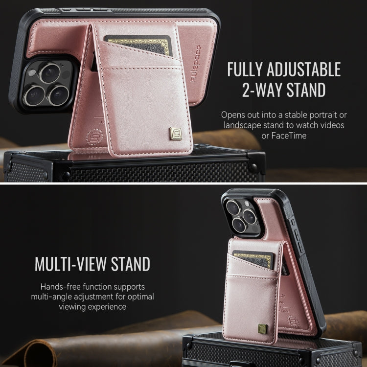 AutSpace A12 MagSafe Magnetic RFID Card Bag Phone Case, For iPhone 13 Pro Max, For iPhone 13 Pro, For iPhone 13, For iPhone 12 / 12 Pro